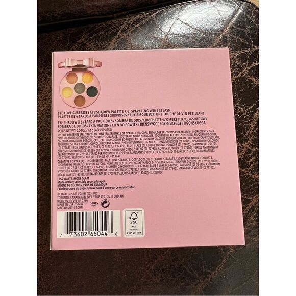 Mac Eye Love Surprisses Eye Shadow Palette Sparkling Wine Splash Limited Edition - Picture 6 of 7